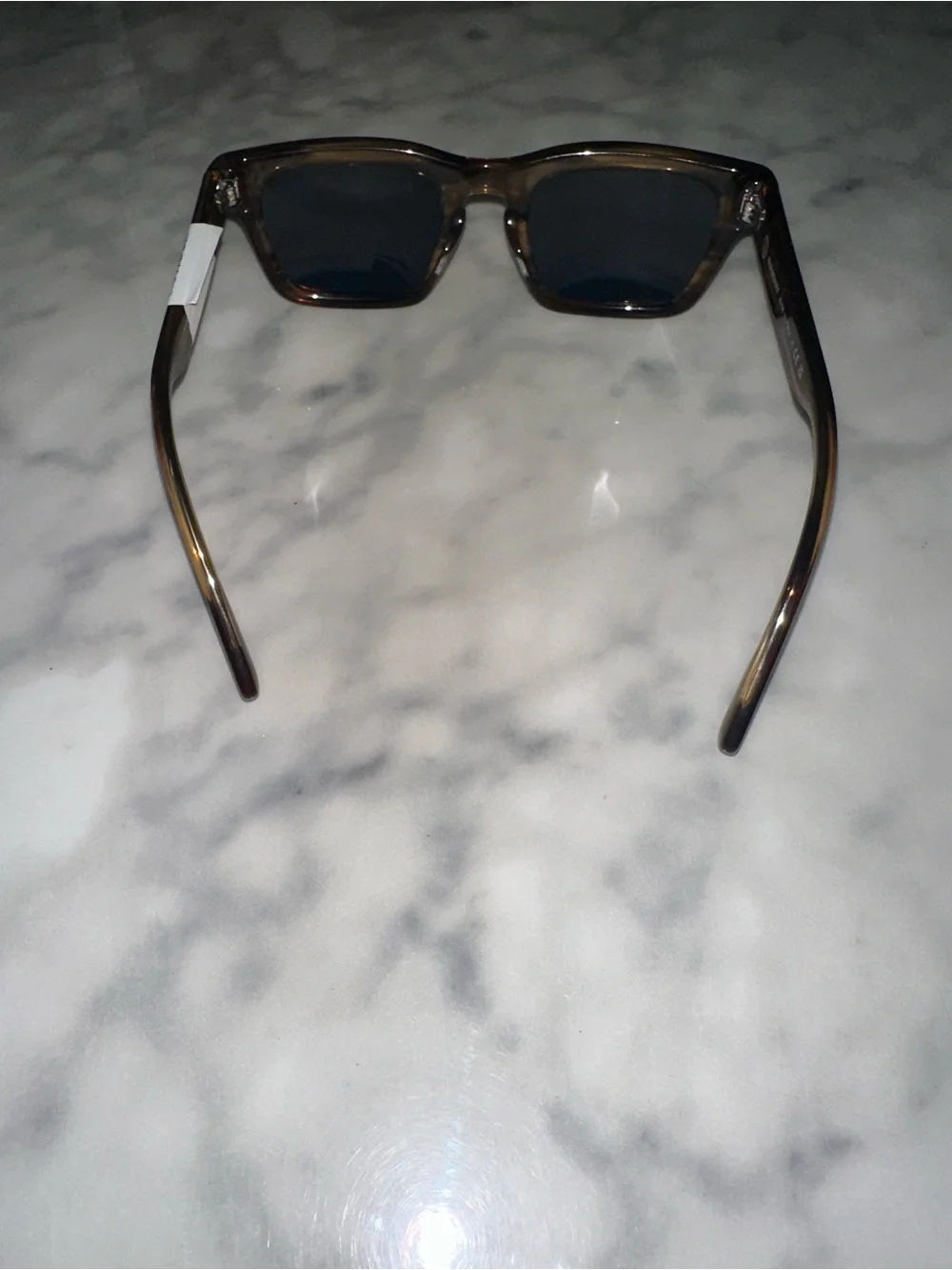 Burberry Brown Tortoiseshell Frame Sunglasses with Blue Lenses
